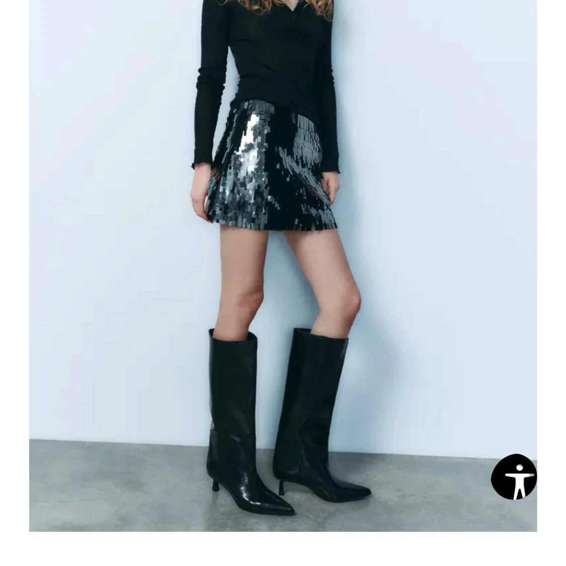 Svarta stövlar med klack - 2