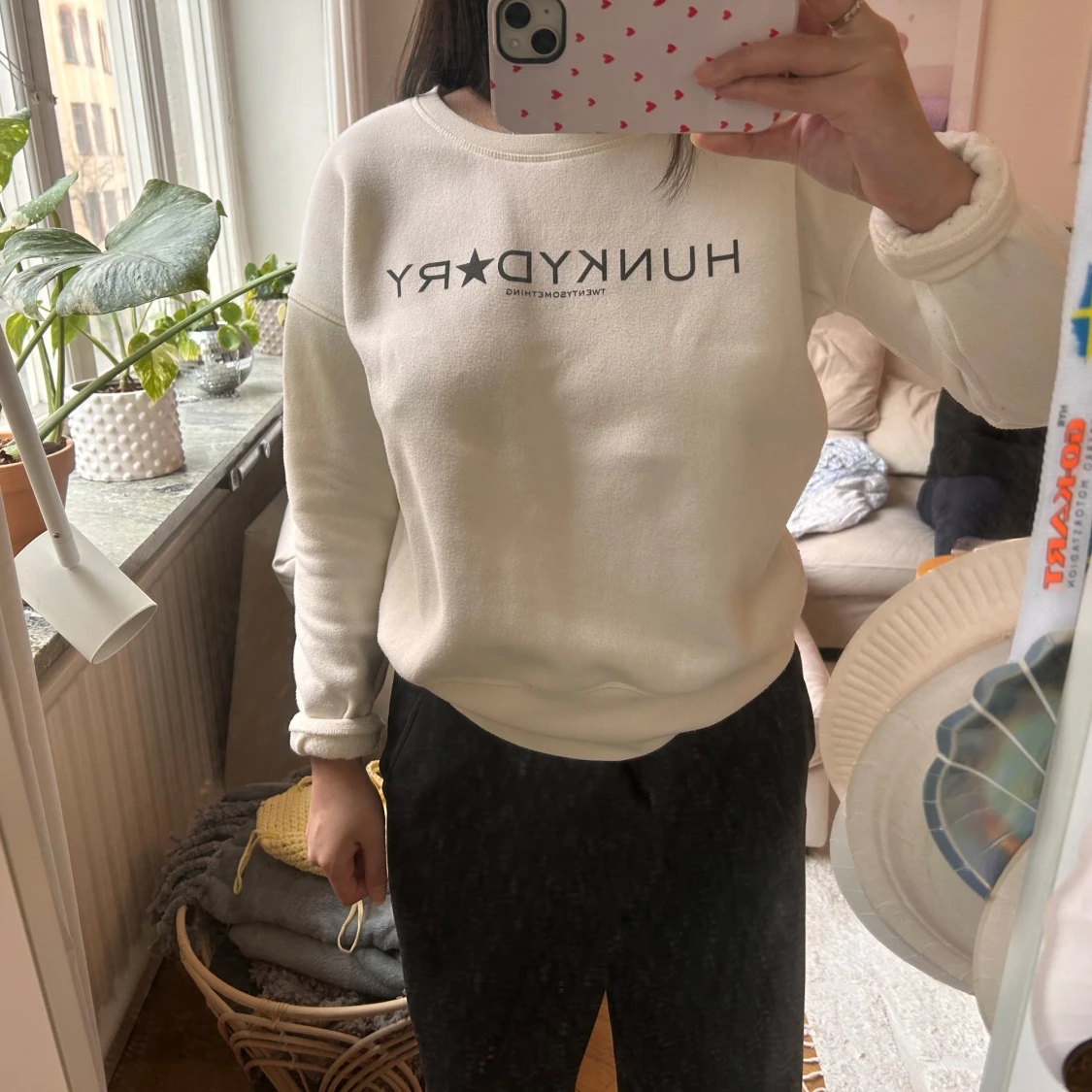 Vit sweatshirt från Hunkydory - 1