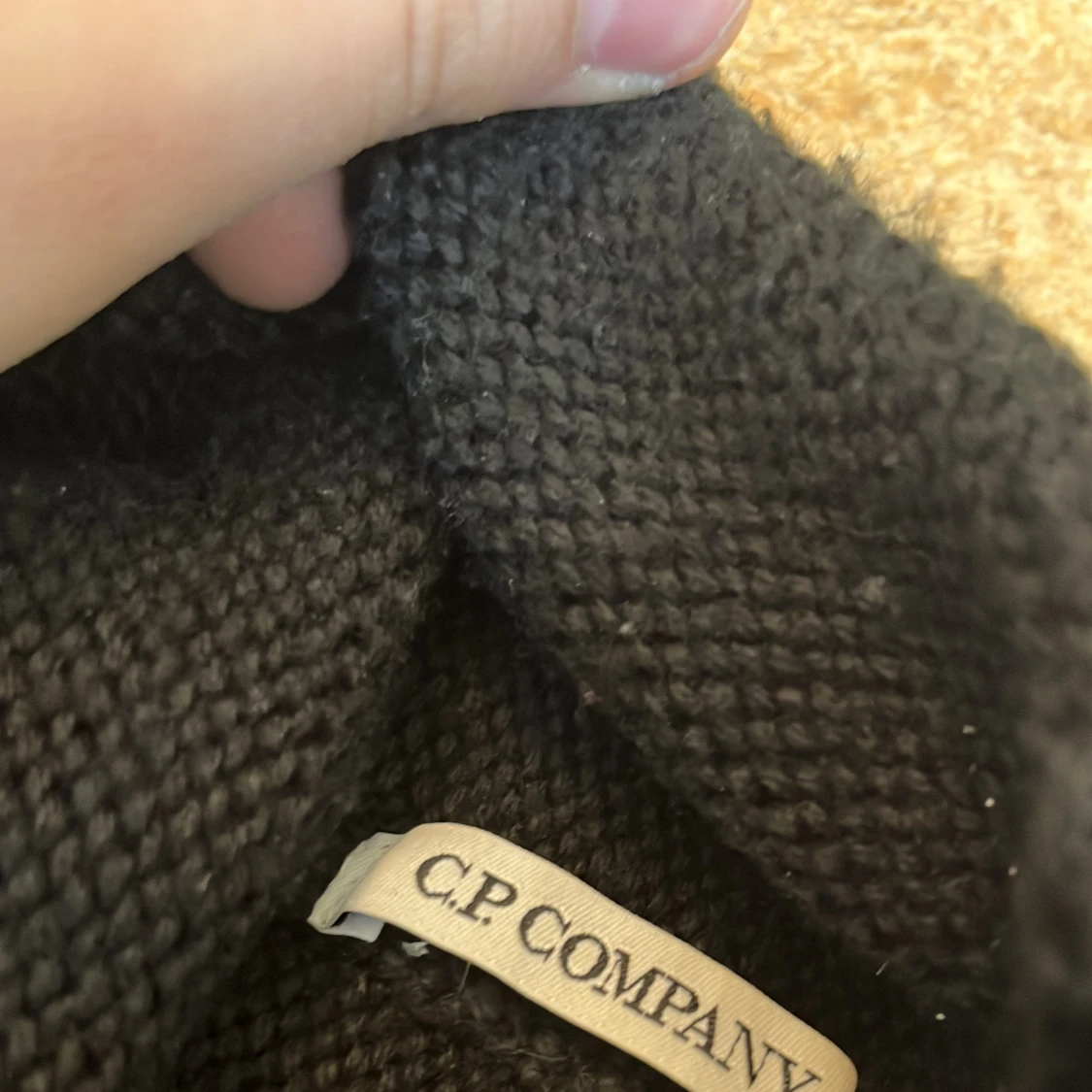 Svart stickad balaclava från C.P. Company - 3