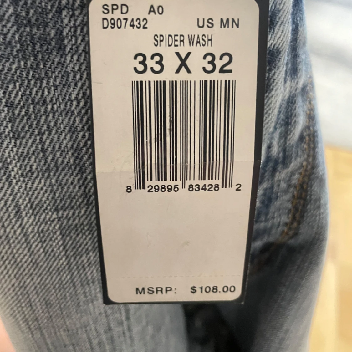 Blå bootcut jeans från Guess - 3