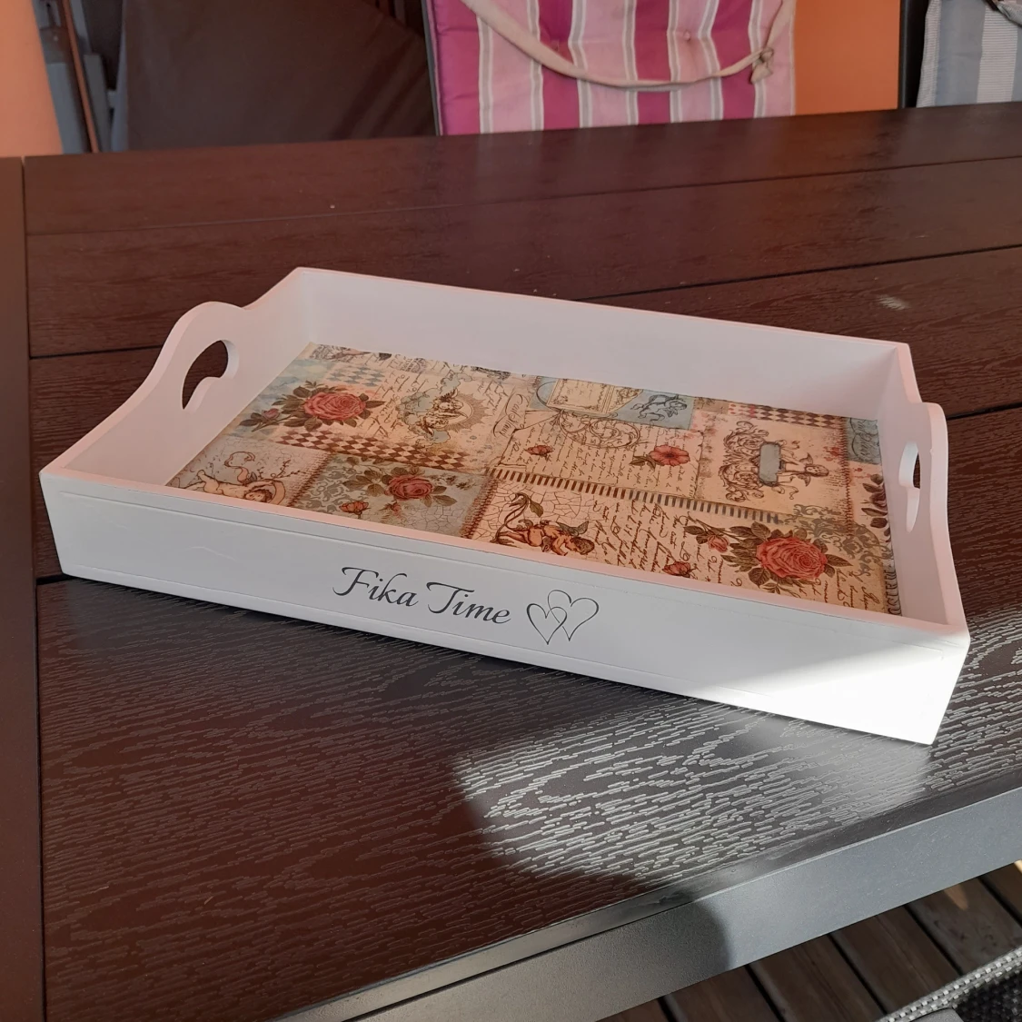 Serveringsbricka handgjord  - 1