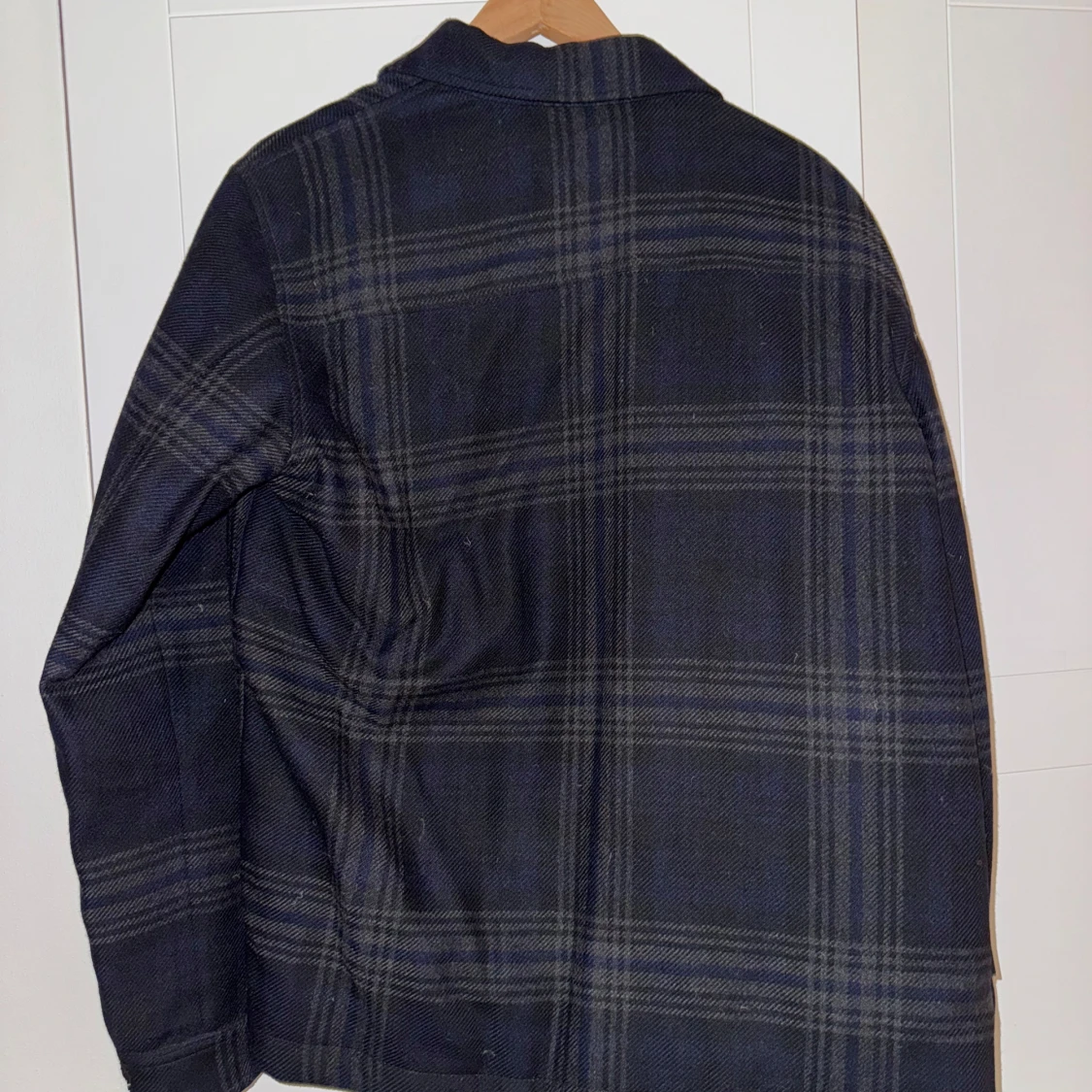 Rutig overshirt från Woolrich, blå/grå - 1