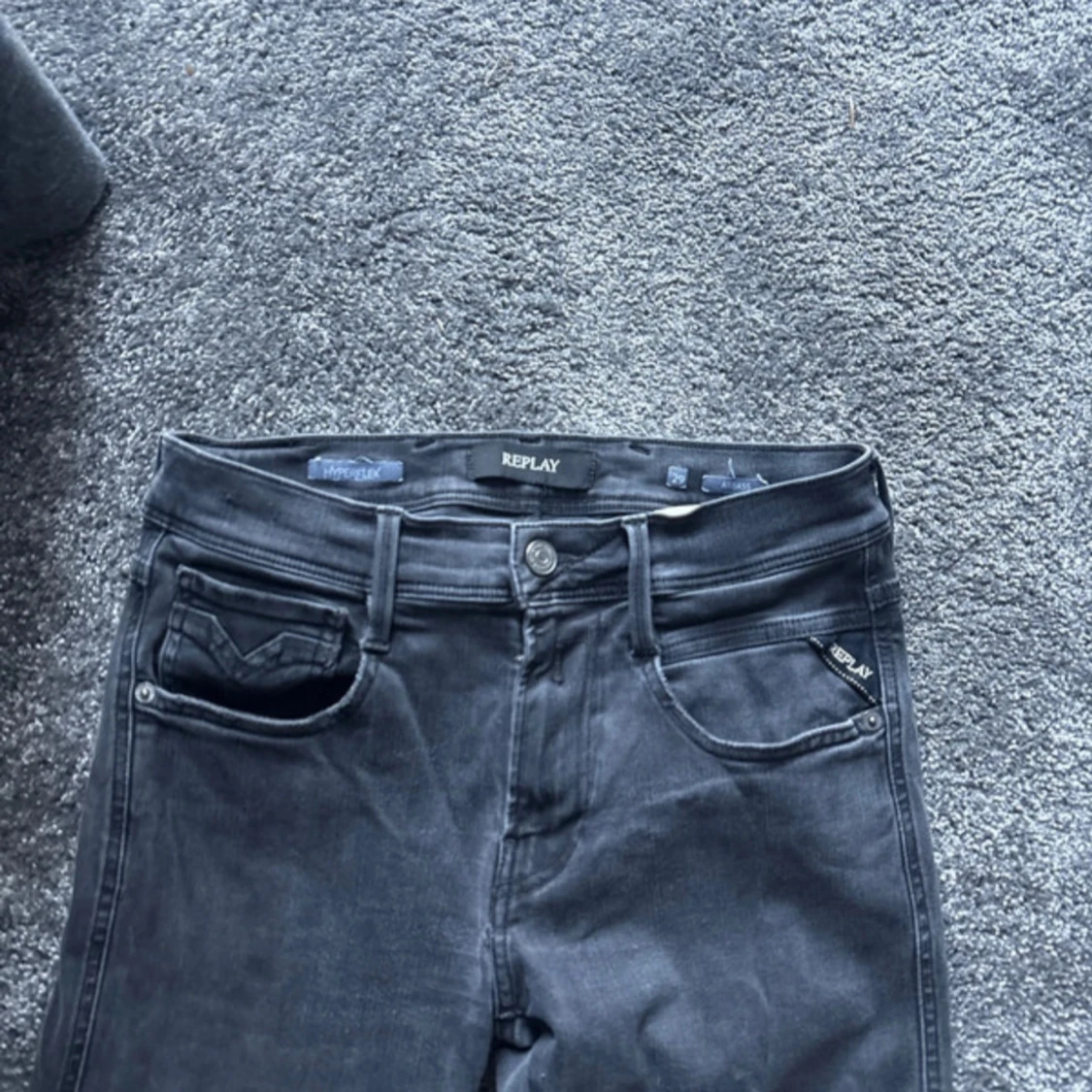 Replay Hyperflex svarta slim jeans - 1