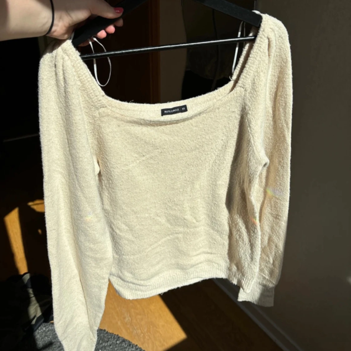 Beige stickad tröja Rut&Circle XS-M