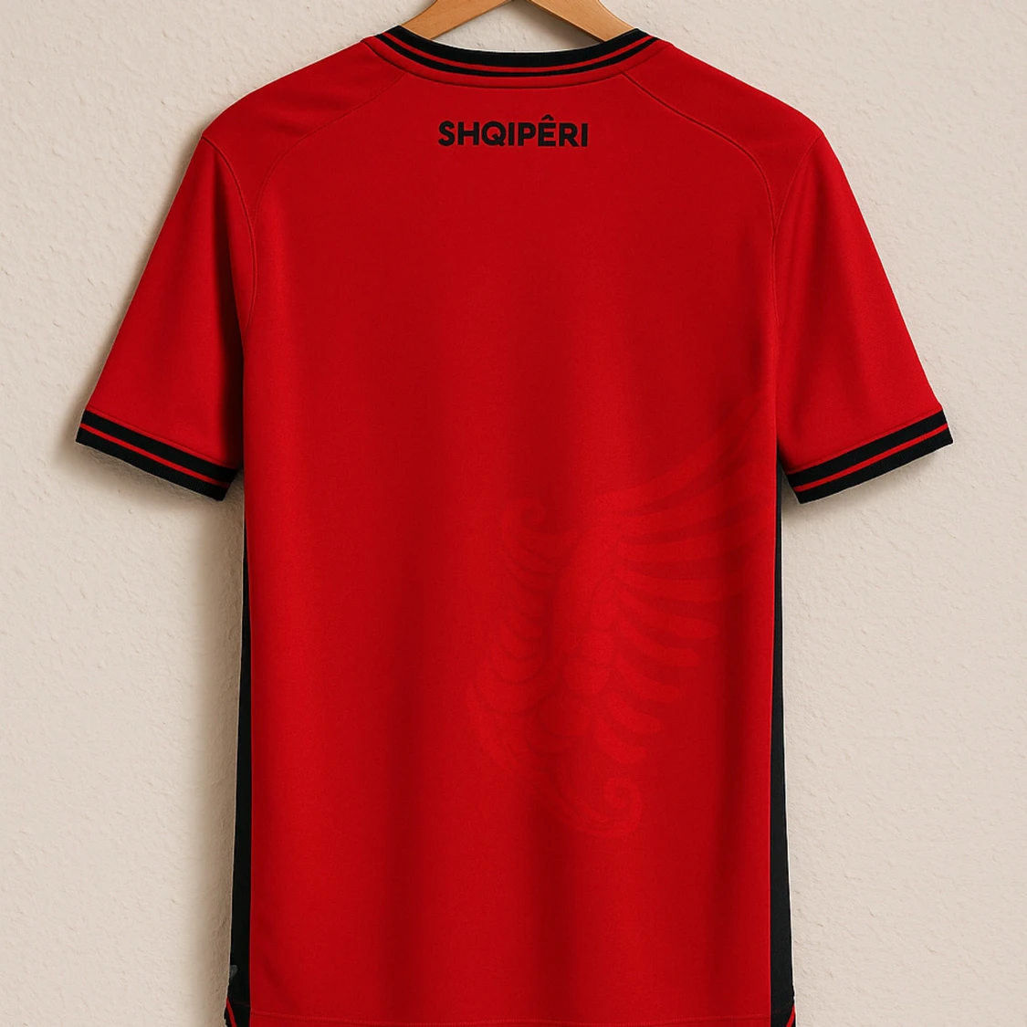 Albaniens fotbollströja röd Macron - 1
