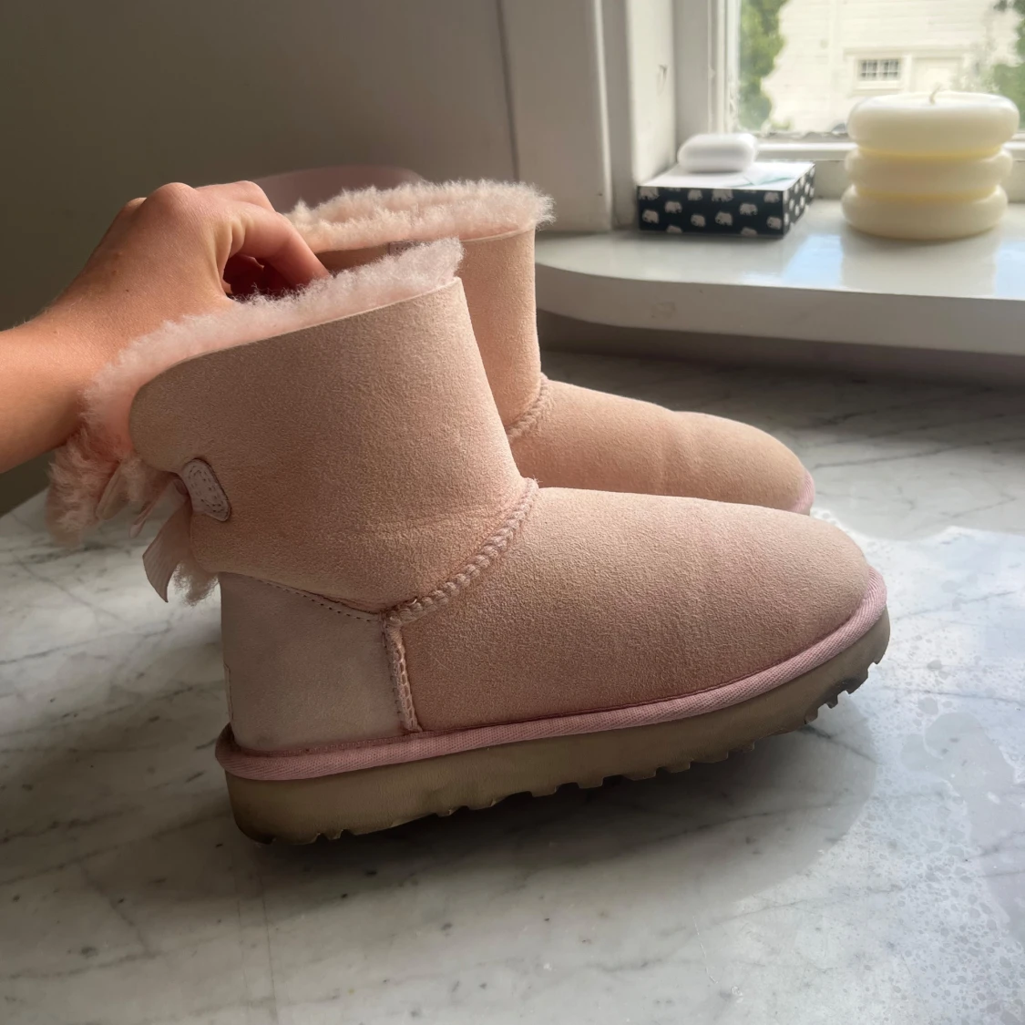 Ljusrosa UGG bailey bow