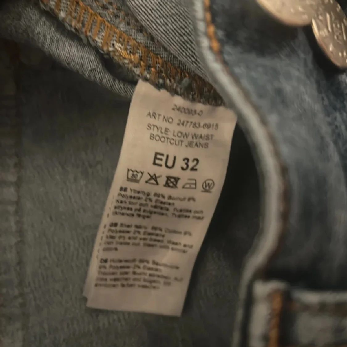 Blå bootcut jeans - 3