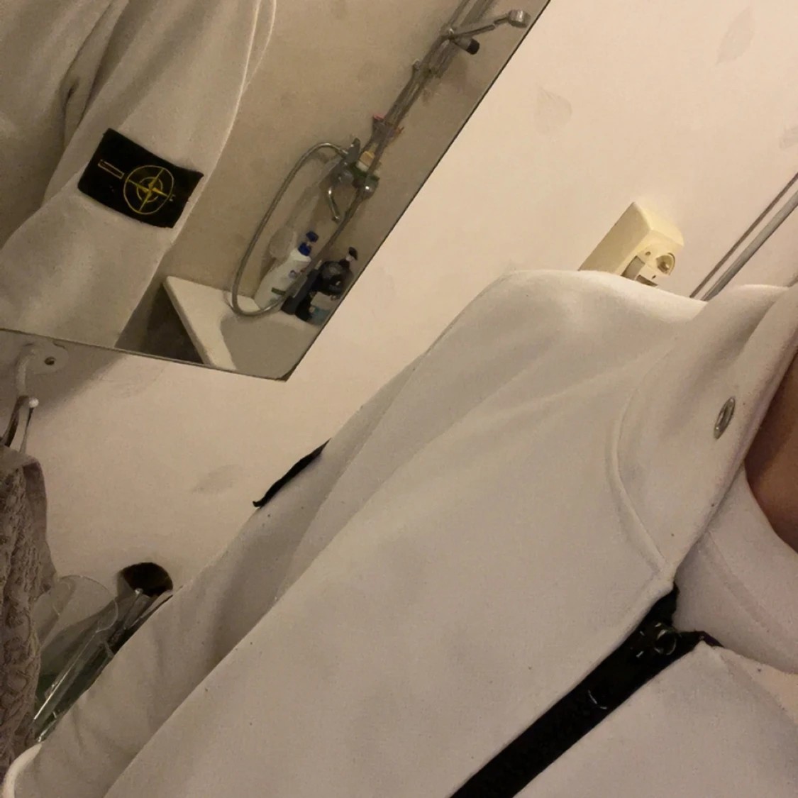 Vit hoodie från Stone Island - 1