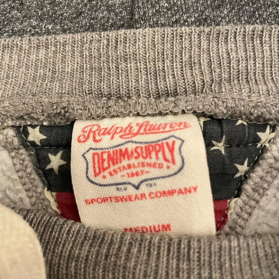 Grå Ralph lauren hoodie  - 1