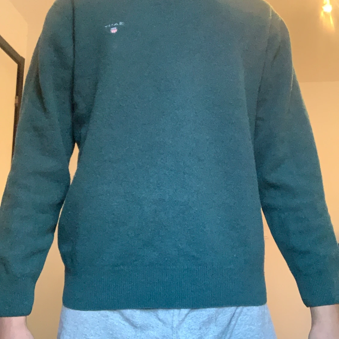 Mörkgrön ulltröja från GANT - 4