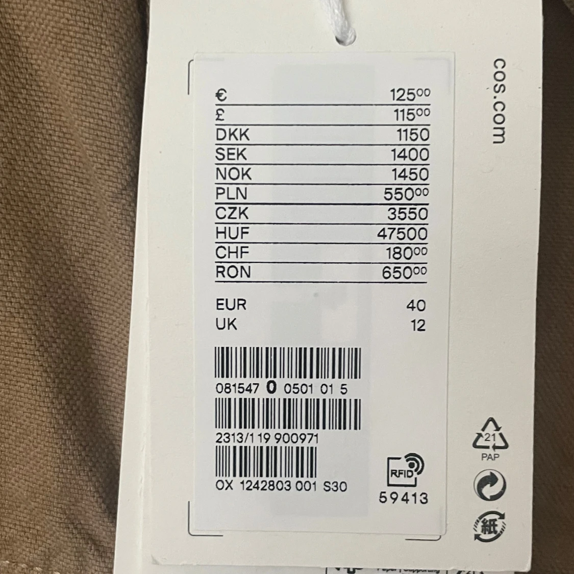 Beige overshirt från COS - 2