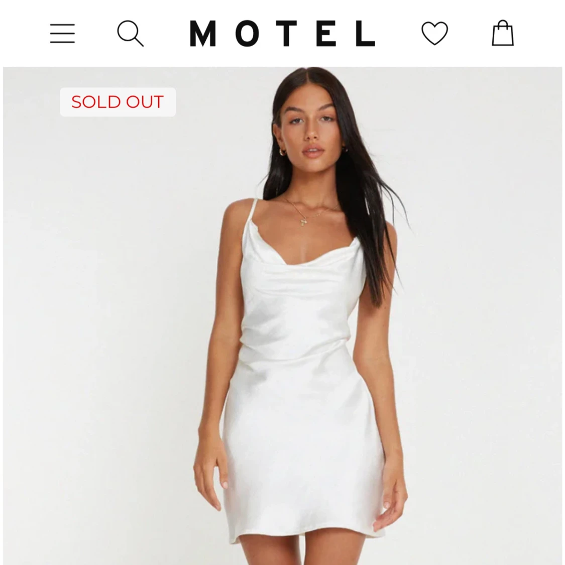 Vit klänning från Motel (Pavia Dress Ivory)  - 4