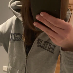 Grå hoodie från Hilfiger - Säljer en grå hoodie från Hilfiger med dragkedja. Den är använd men ingen fläck eller sönder material☺️ Kontakta innan ni köper☺️