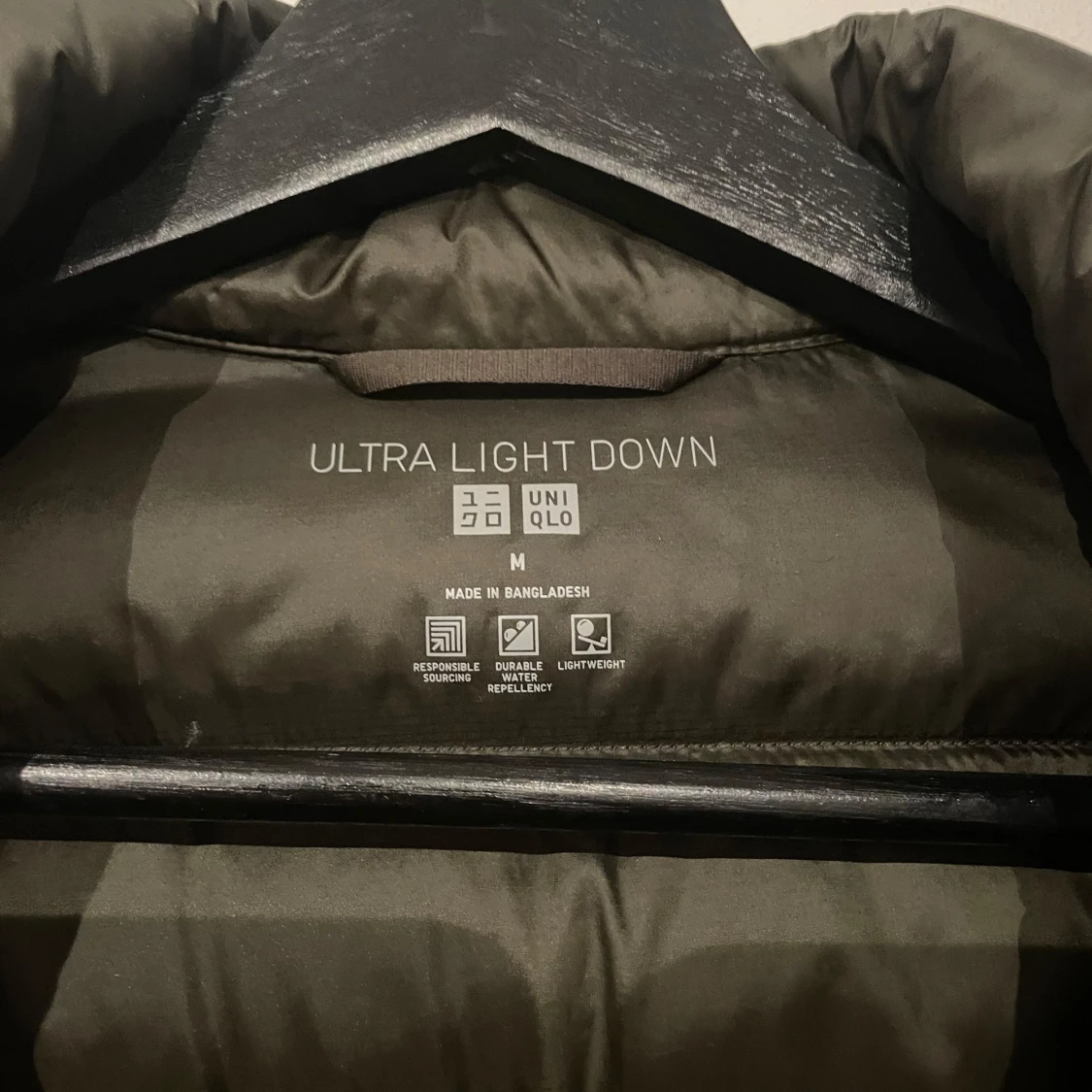 Olivgrön dunväst Uniqlo - 90