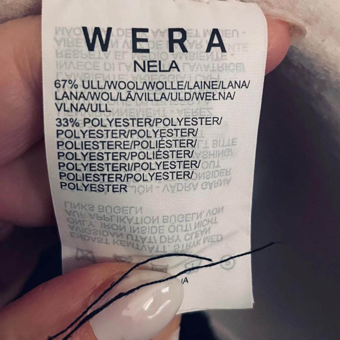 Offwhite Wera kappa ull  - 92