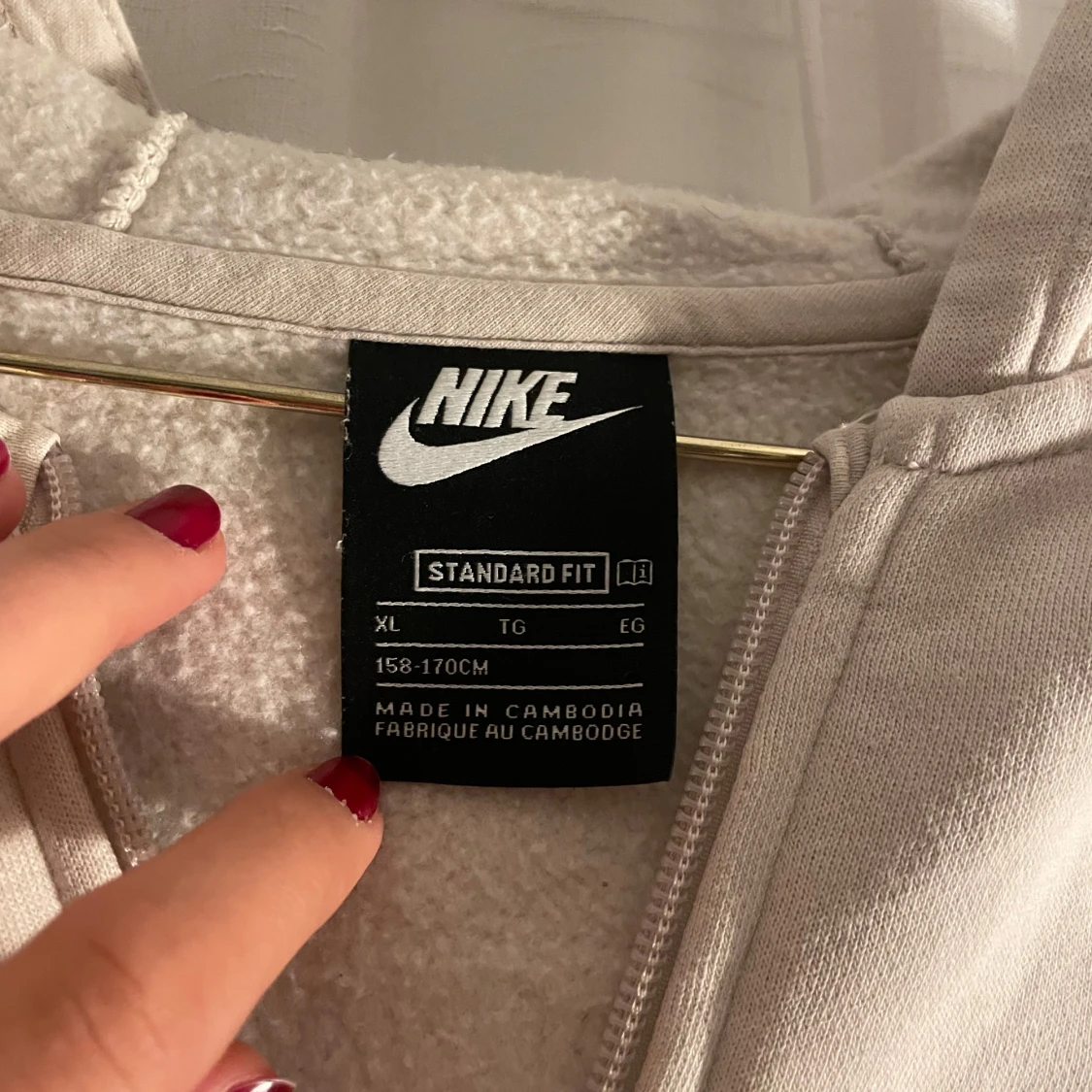 Beige huvtröja från Nike - 91