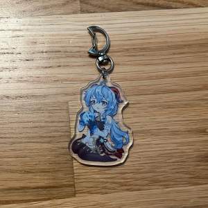 Ganyu keychain, good condition, never been used and has plastic film on both sides c: