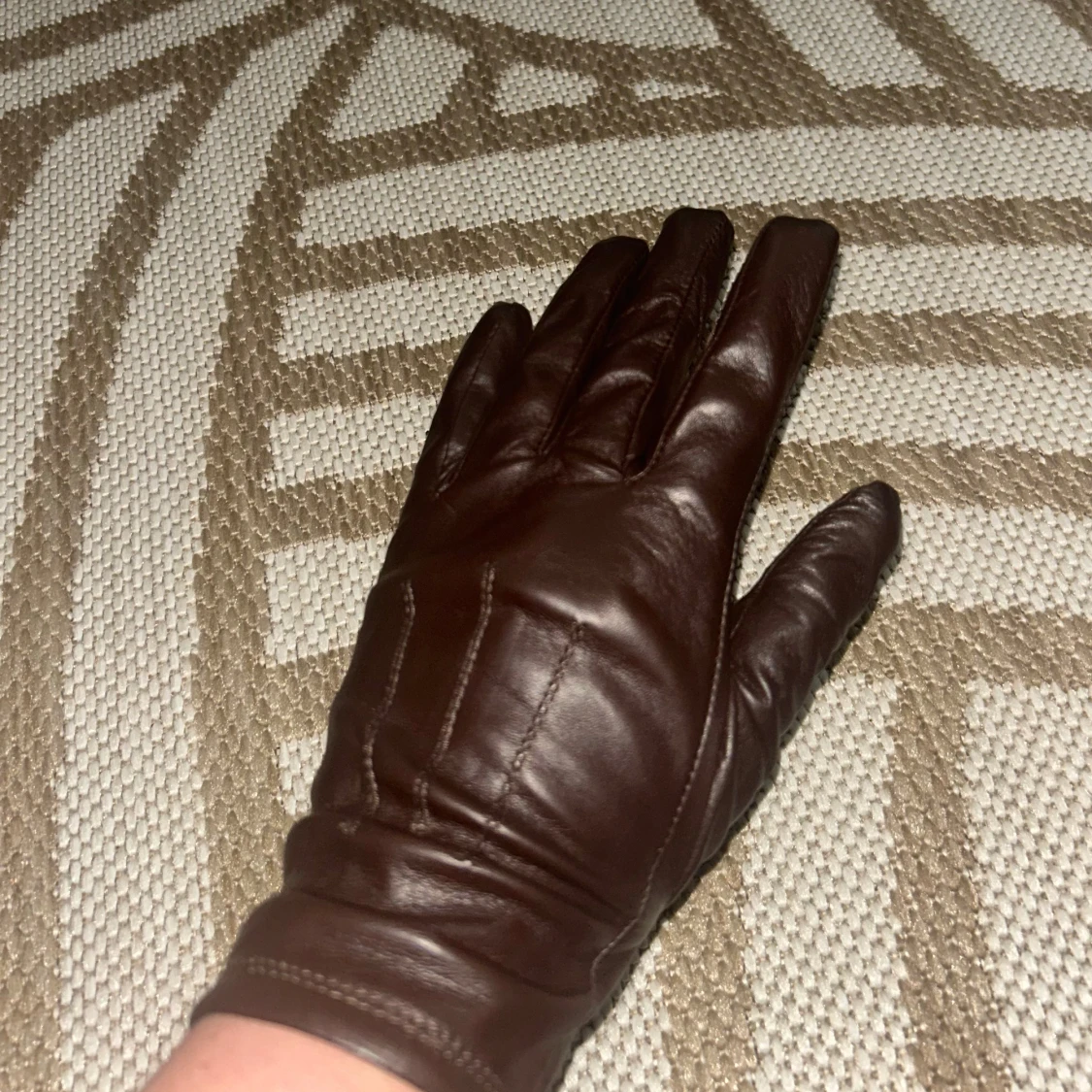 Bruna skinnhandskar - 91