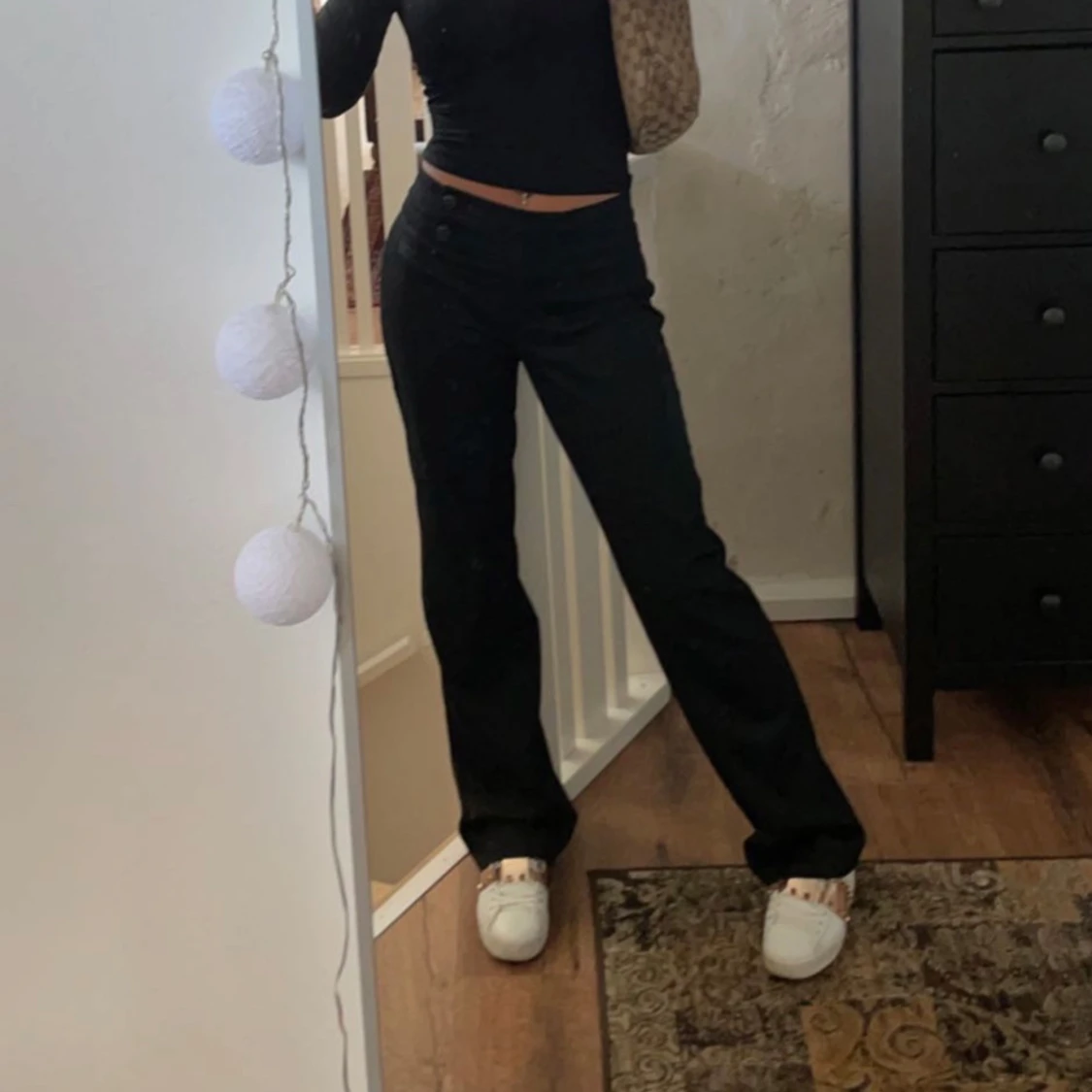 Lågmidjade kostymbyxor