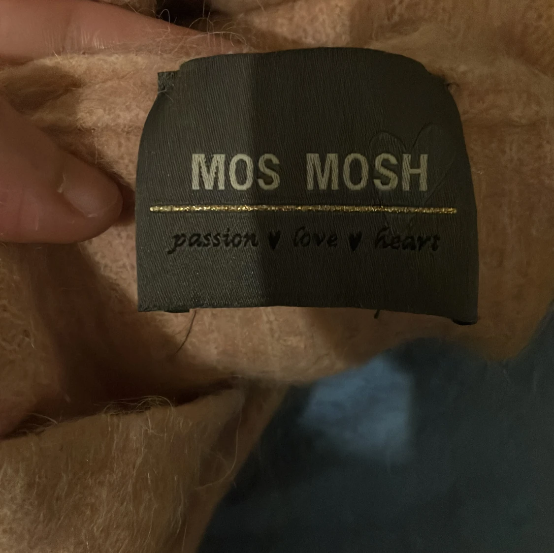 Rosa stickad tröja - 92