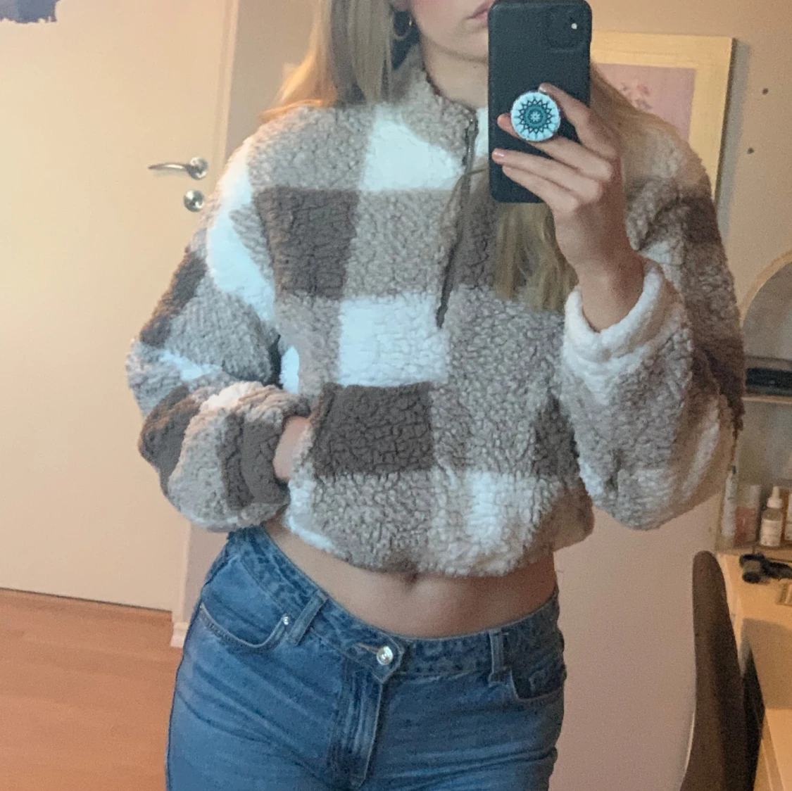 Mysig rutig fleece från Shein - 90