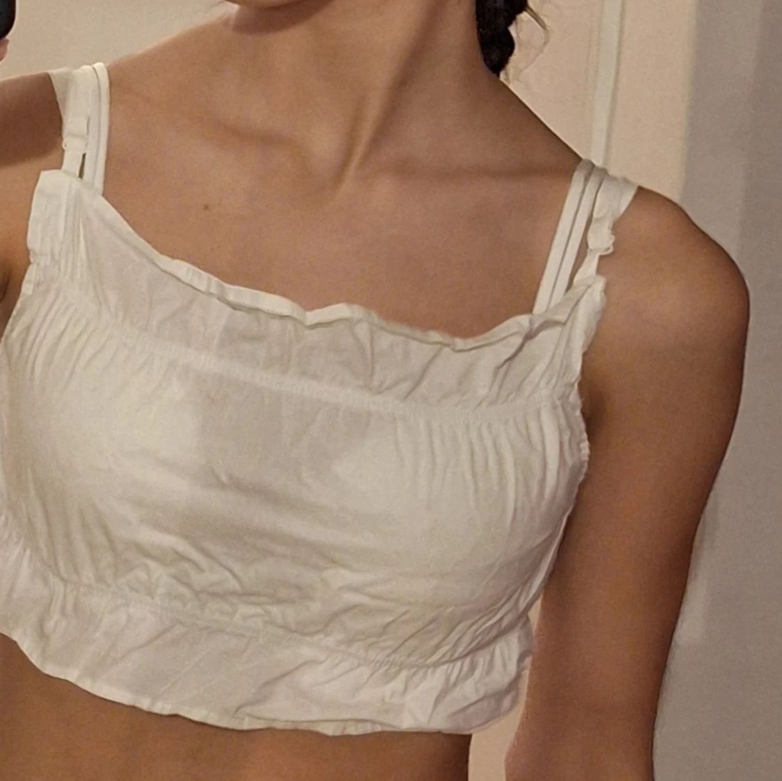 Vit croppad linnetopp