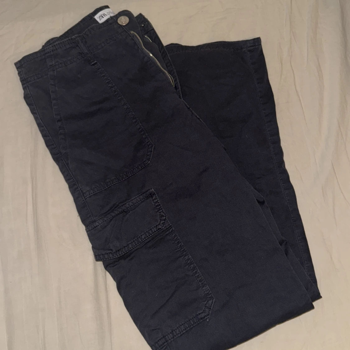 Svarta cargopants - 90