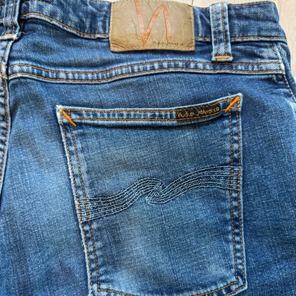 Blå Nudie slim Jeans - 91