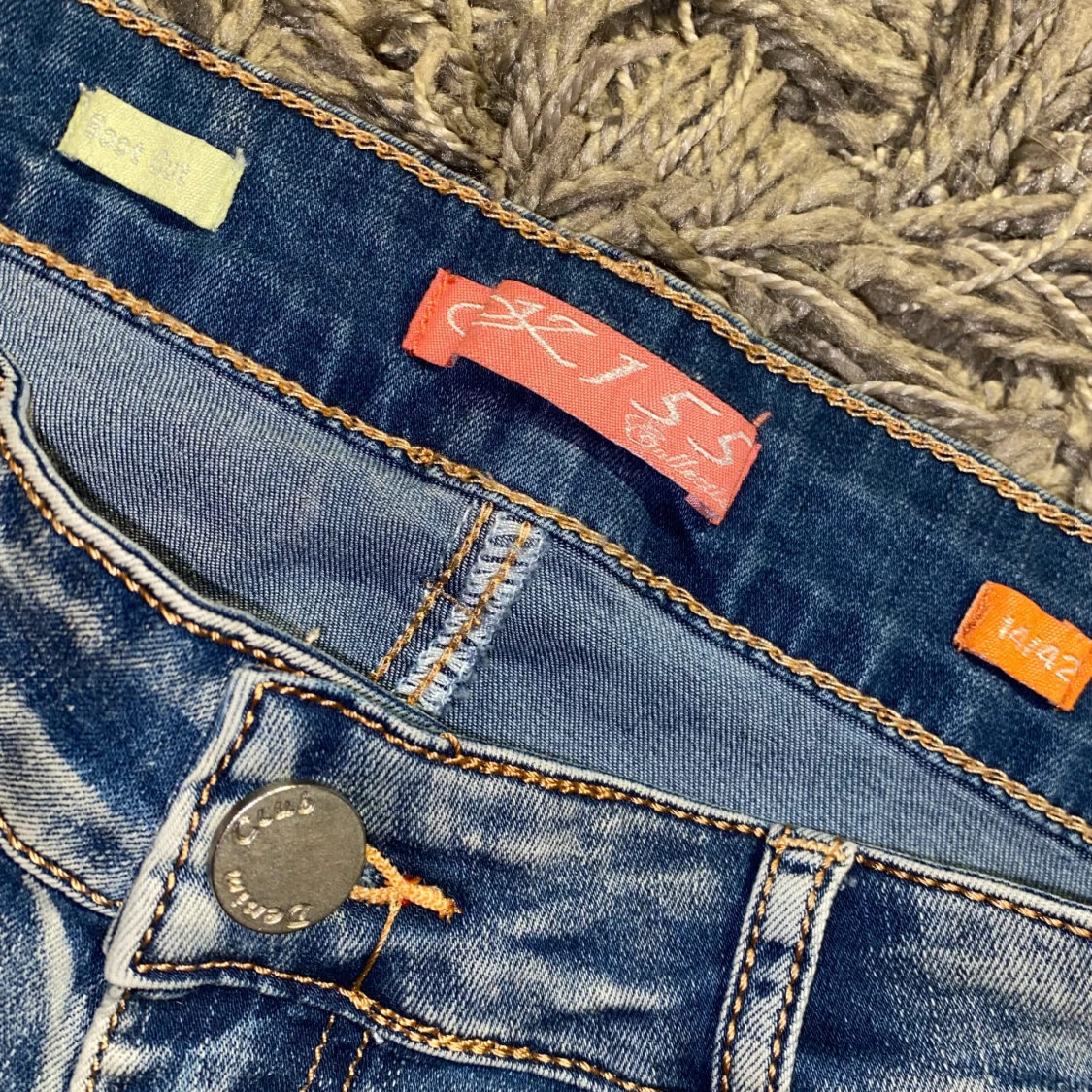 Blå bootcut jeans - 91