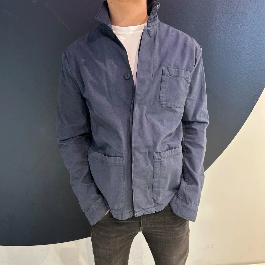 Blå overshirt, HM - 1