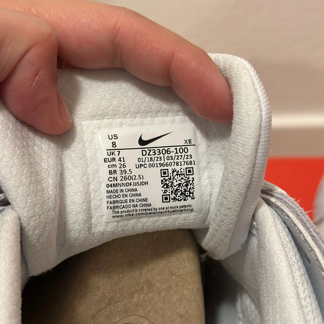 Nike Air sneakers i grått och vitt - 91