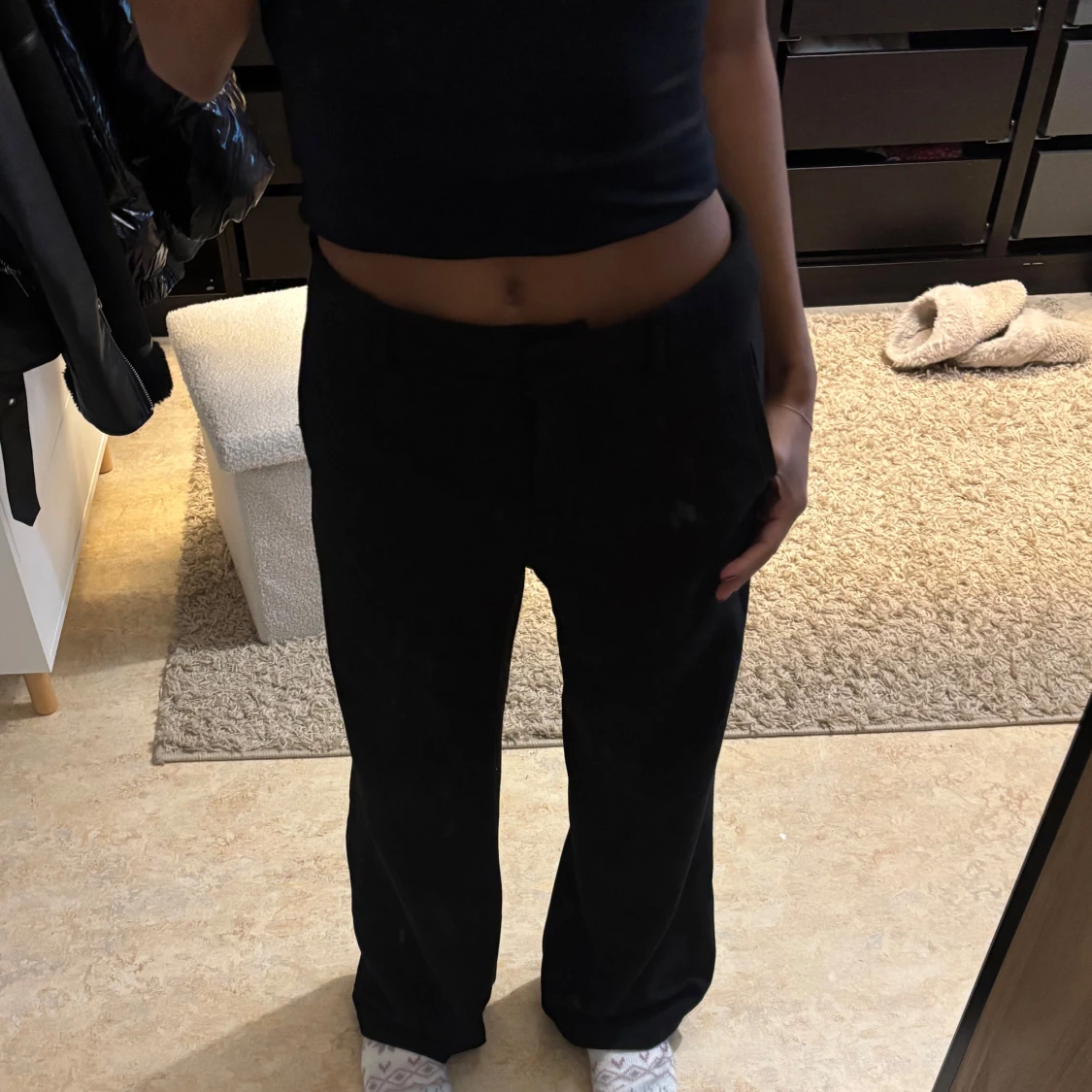 Svarta kostymbyxor  - 90