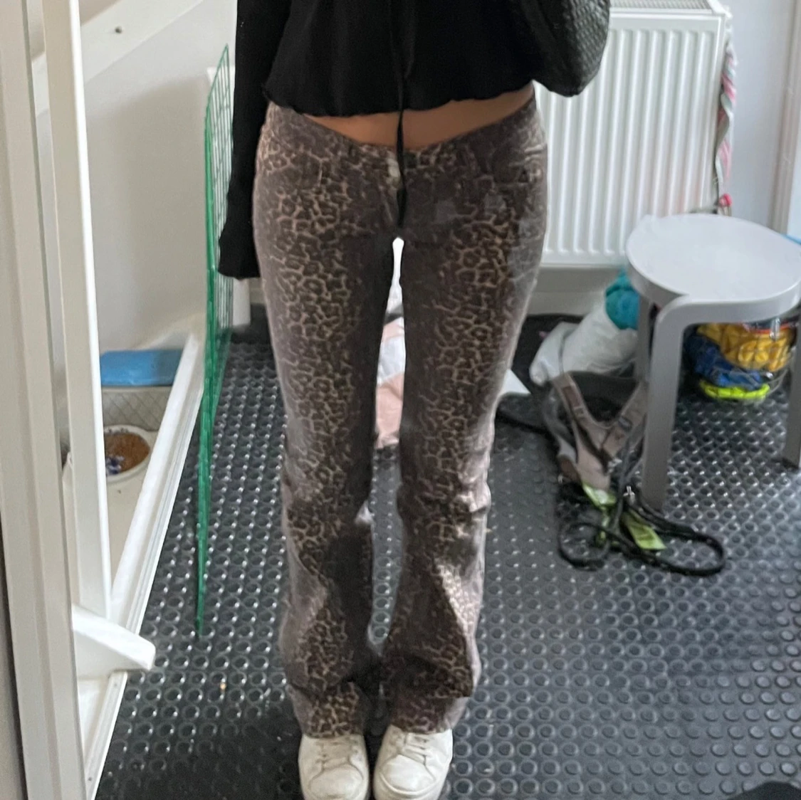 Leopardmönstrade byxor - 90