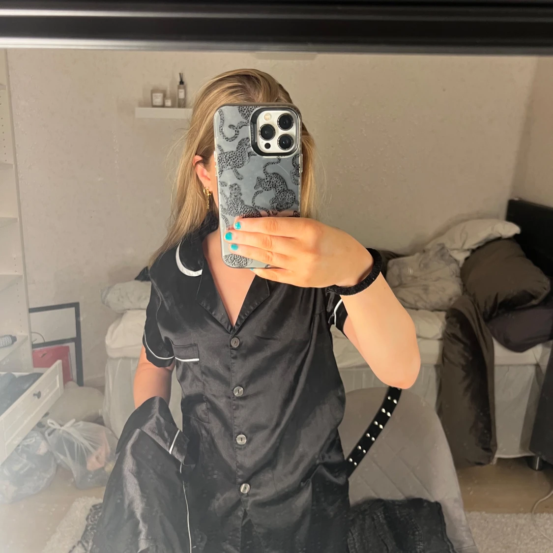 Pyjamas sett (svart) från SHEIN