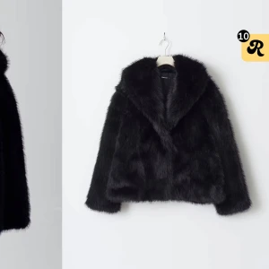 Svart pälsjacka - Helt slutsåld svart pälsjacka från Gina tricot🎀