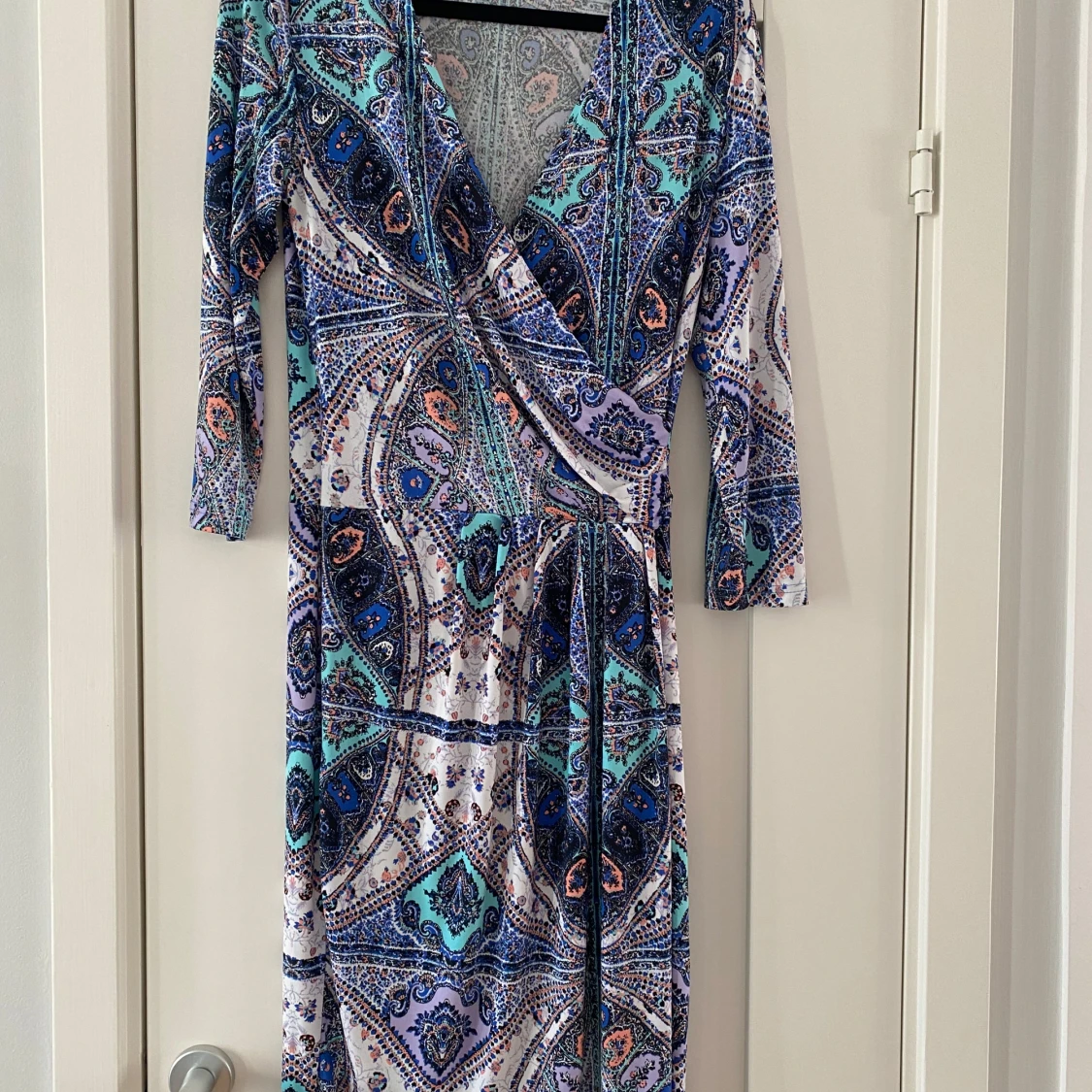 Mönstrad omlottklänning Ilse Jacobsen strl S