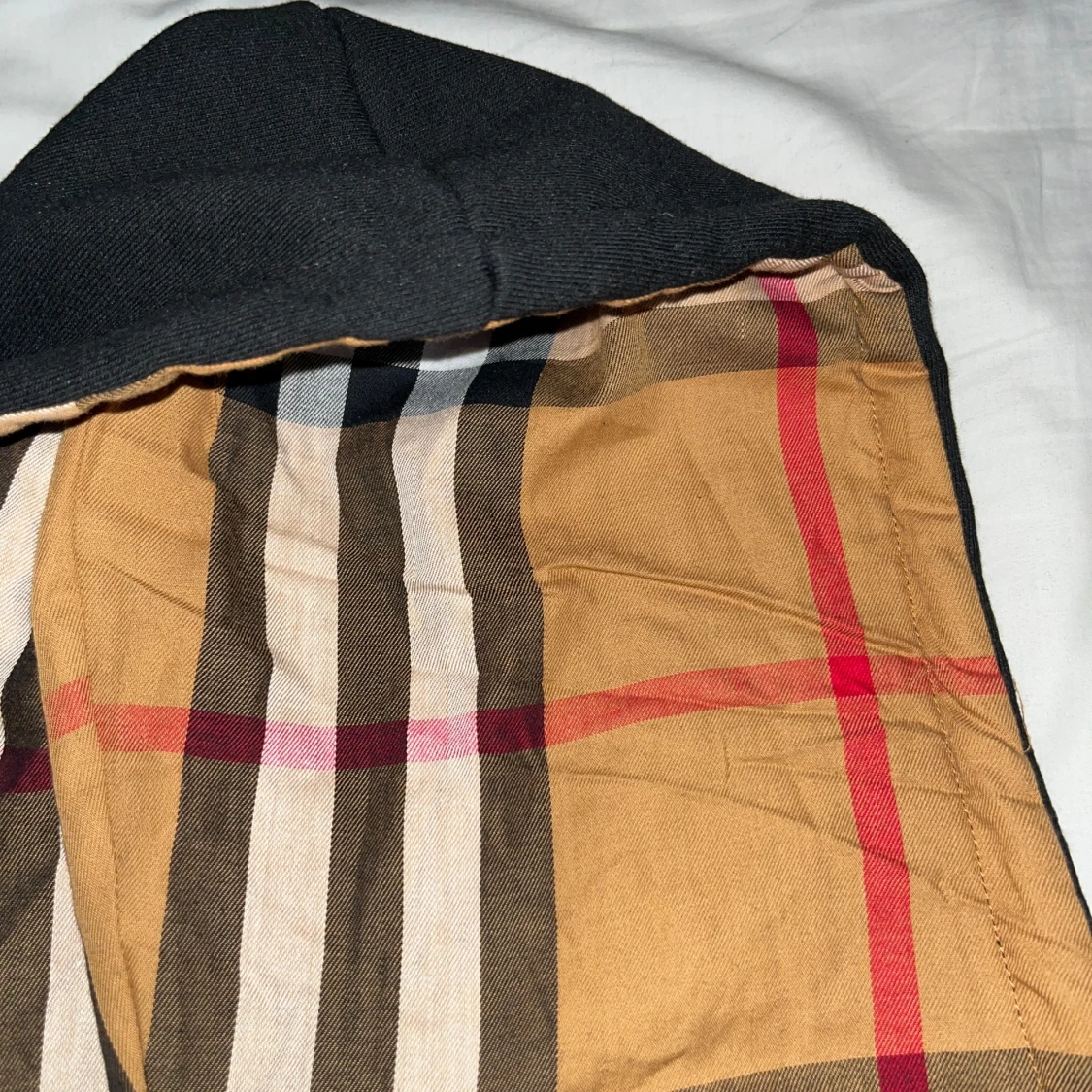 Svart burberry zip hoodie - 3