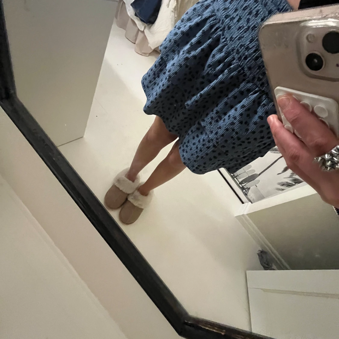 Blå kortkjol från Zara - 1