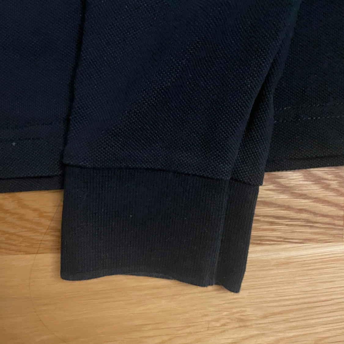 Svart långärmad pikétröja från Moncler - 4