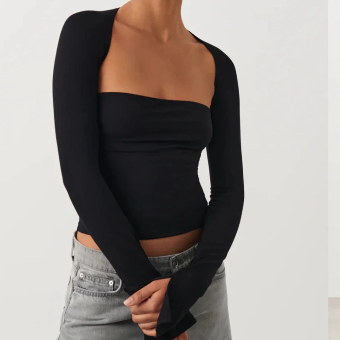 Långärmad topp - 90