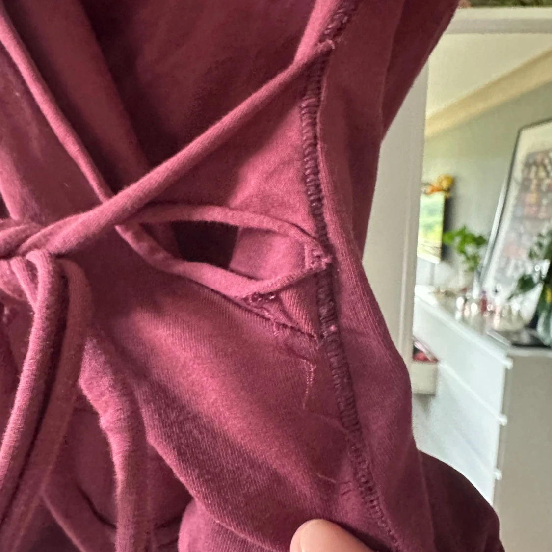Vinröd omlott tröja - 90