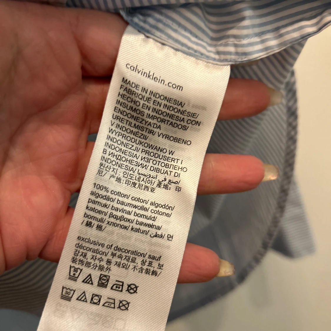 Randig skjorta från Calvin Klein - 2