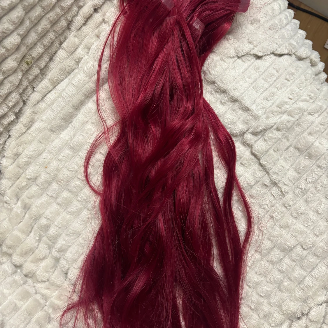 Vinrött löshår!✨