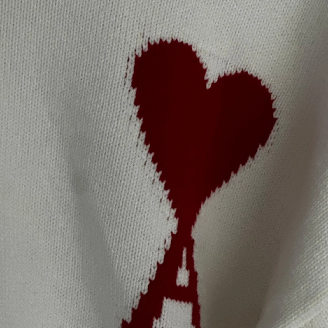 Vit stickad tröja från Ami Paris - 92