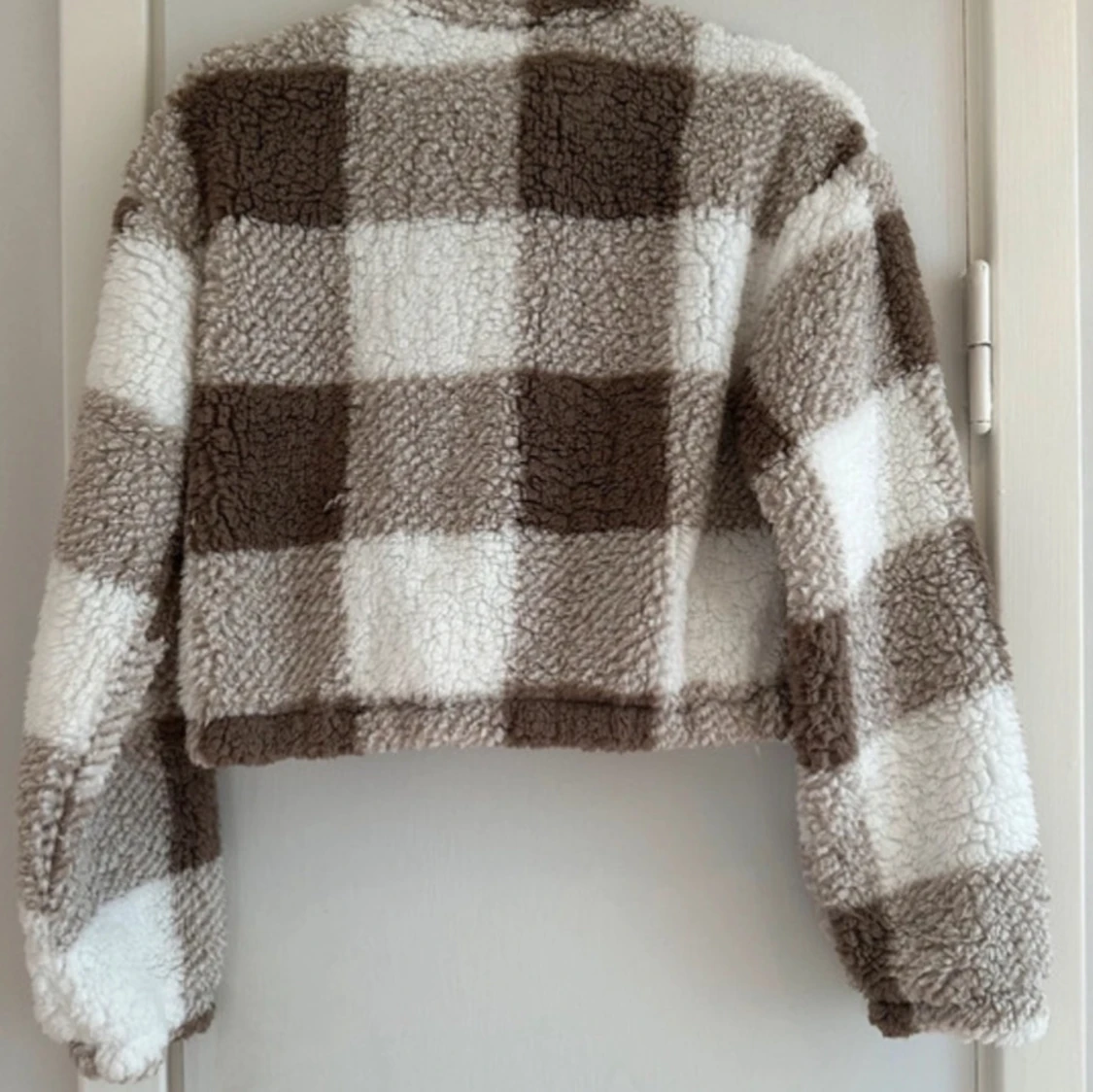 Rutig teddyjacka från Shein - 1