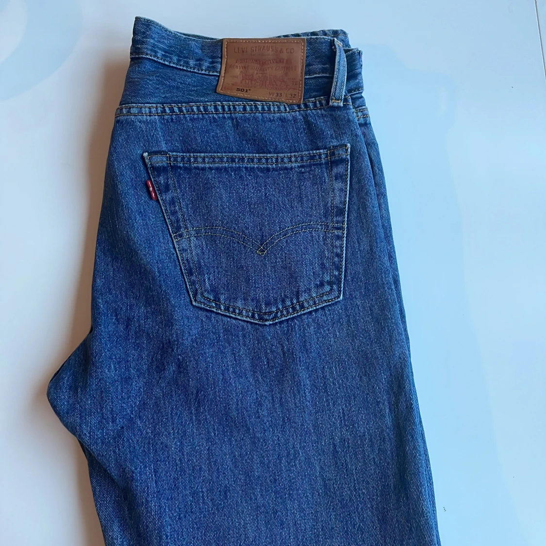 Blå Levis 501 jeans - 92