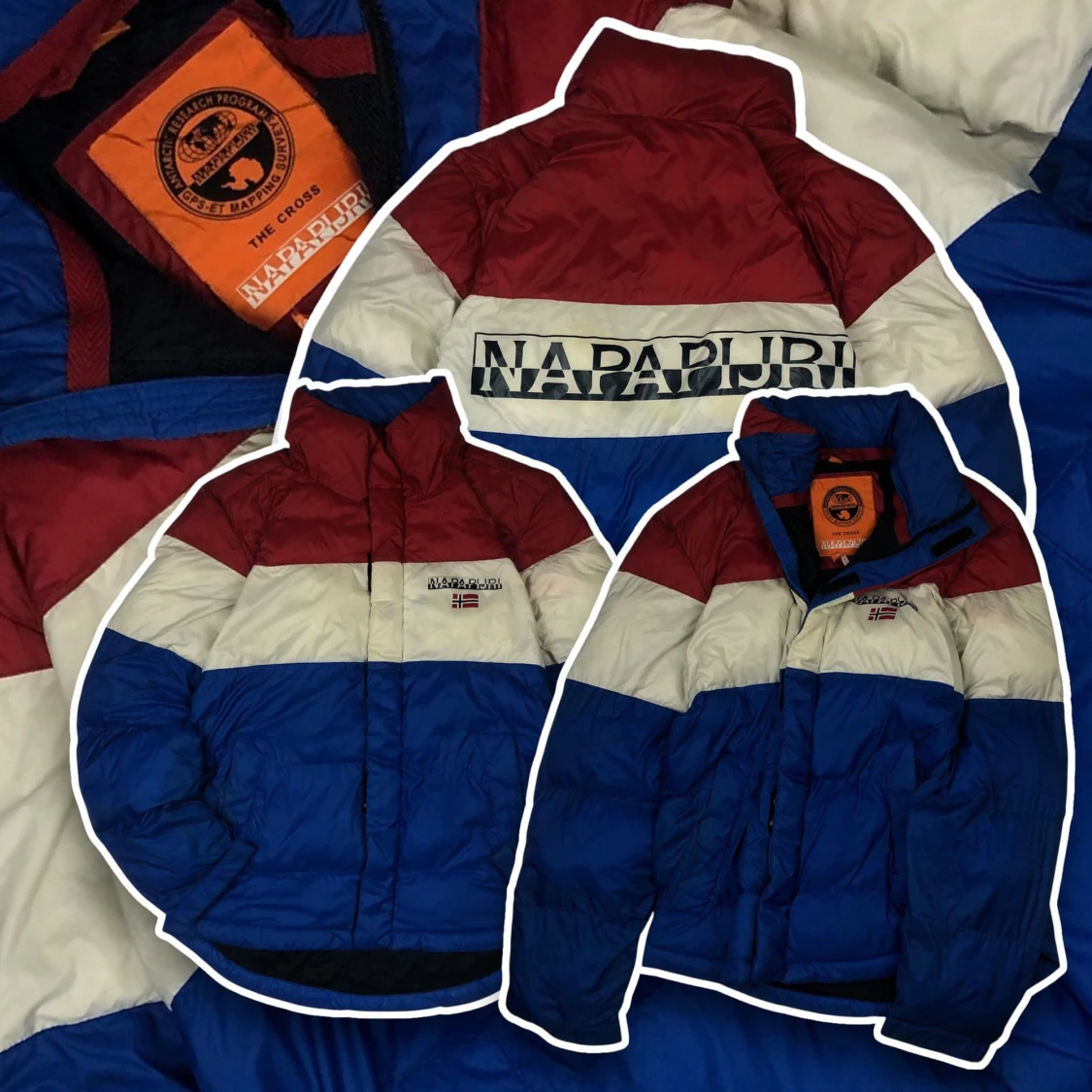 Flerfärgad dunjacka från Napapijri