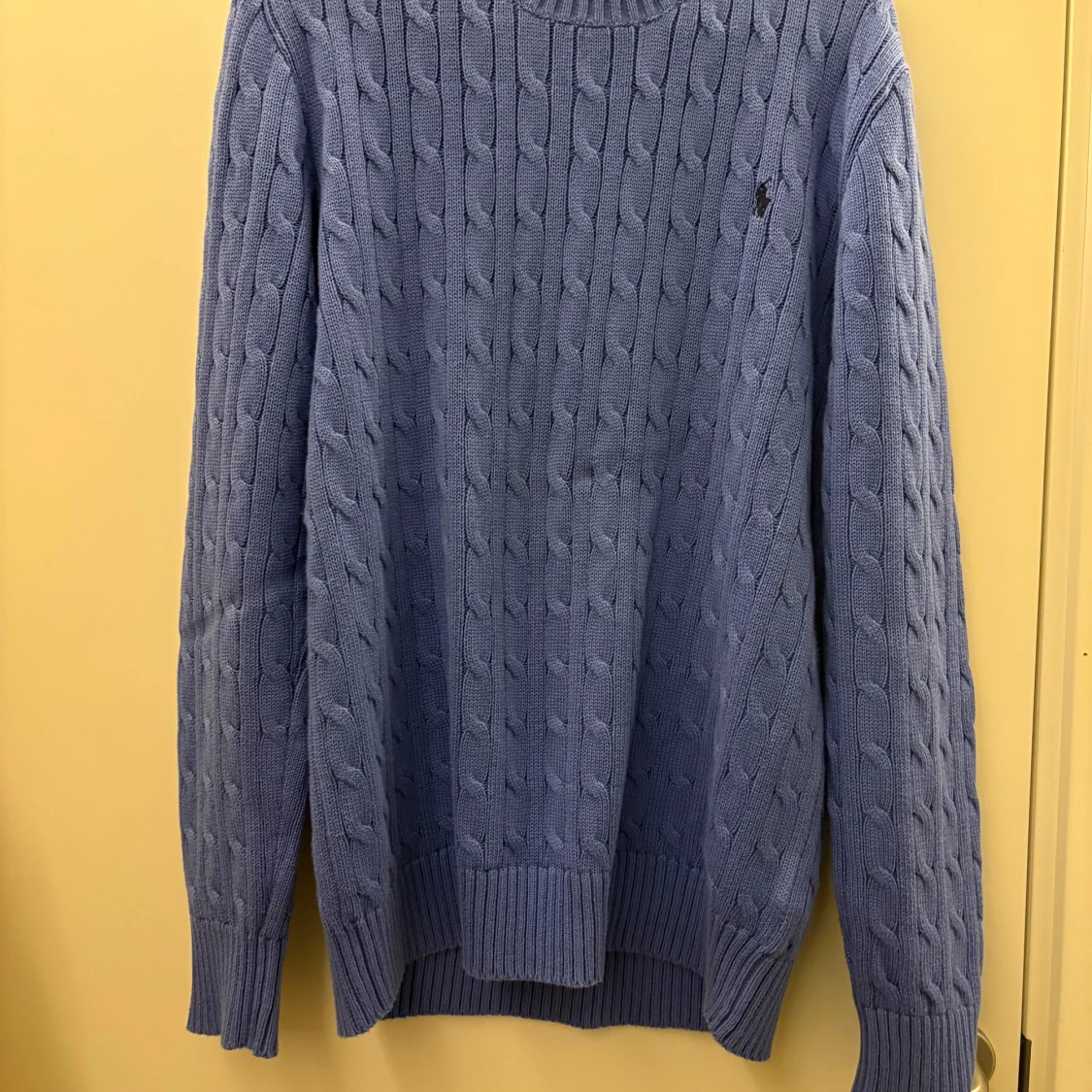 Blå stickad tröja från Ralph Lauren - 91