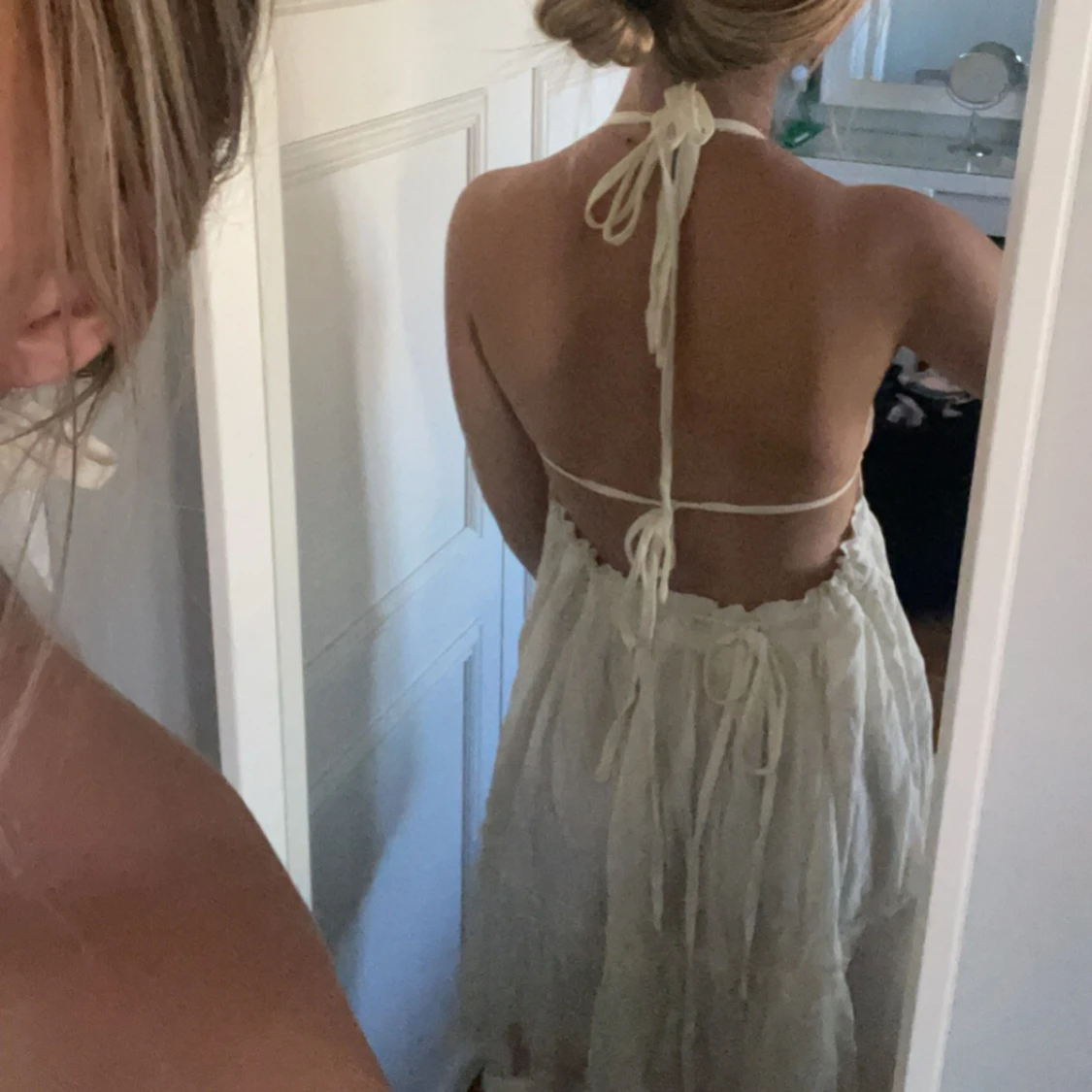 vit sommarklänning  - 90