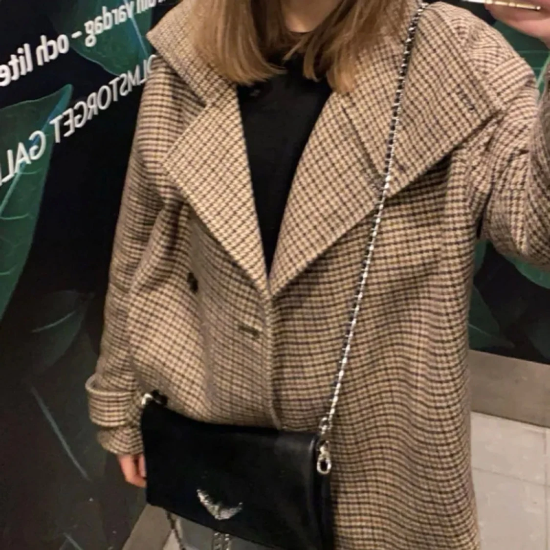 Rutig arket höst kappa - 90